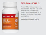 Nutra-Life Ester-C 500mg Chewable 120 Tablets