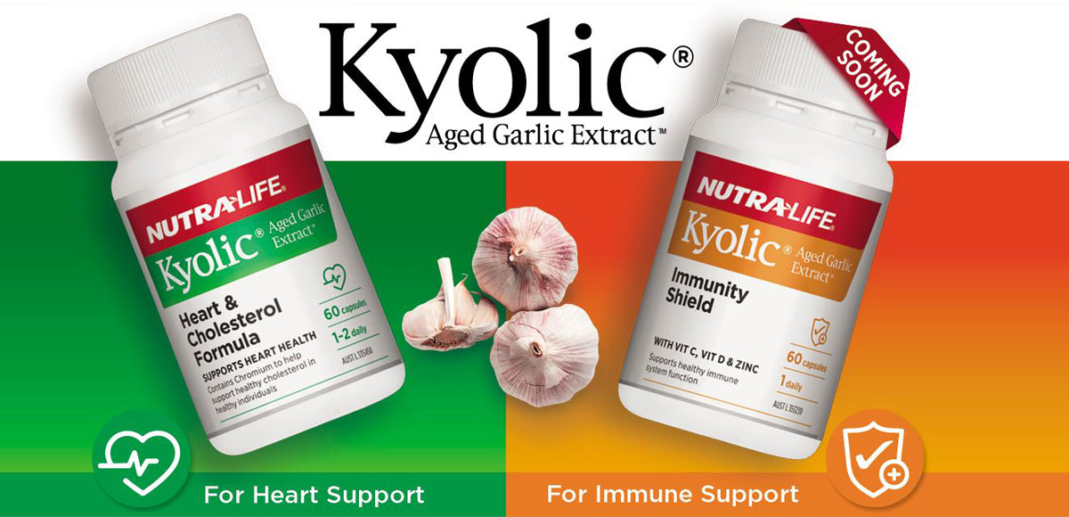 thumbnail image 2 of Nutra-Life Kyolic Aged Garlic Extract - Heart & Cholesterol Formula 120 Capsules 2 of 6