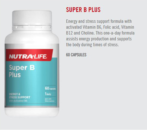 Nutra-Life Super B Plus 60 Capsules