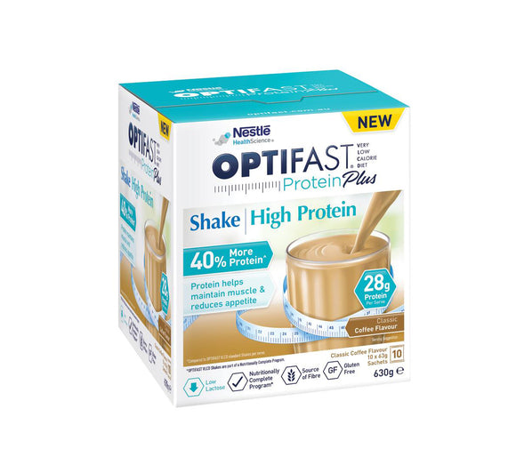 Optifast ProteinPlus Coffee Flavour Shake Sachet 10x63g