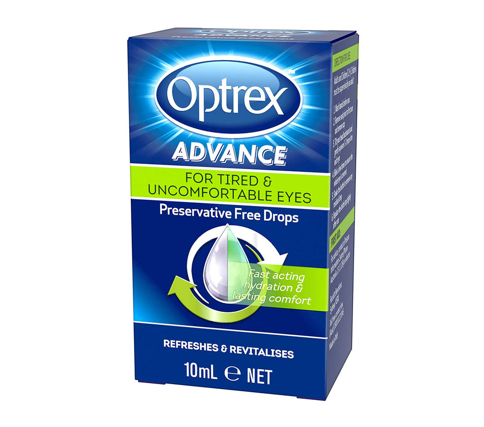 Optrex Advance Preservative Free Eye Drops 10ml