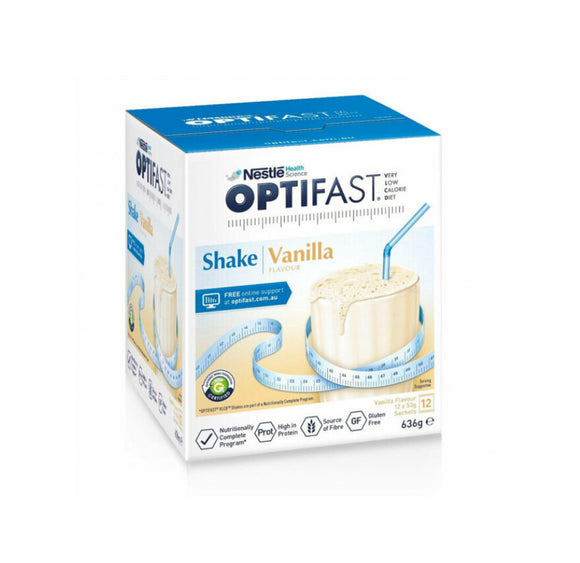 Optifast Vlcd Vanilla Flavour Shake Sachet 12x53g