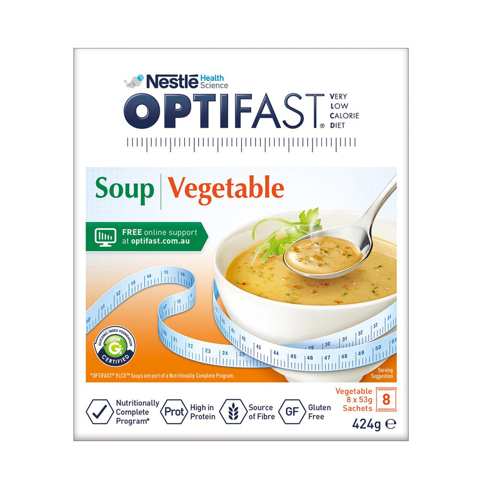Optifast VLCD Vegetable Flavour Soup Sachet 8x53g