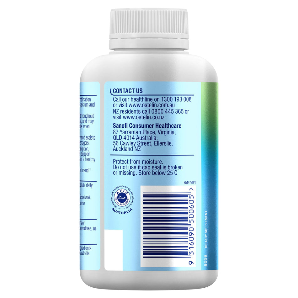 Ostelin Vitamin D & Calcium - 60 Tablets