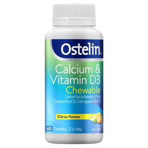 Ostelin Vitamin D & Calcium Chewable - 60 Tabs