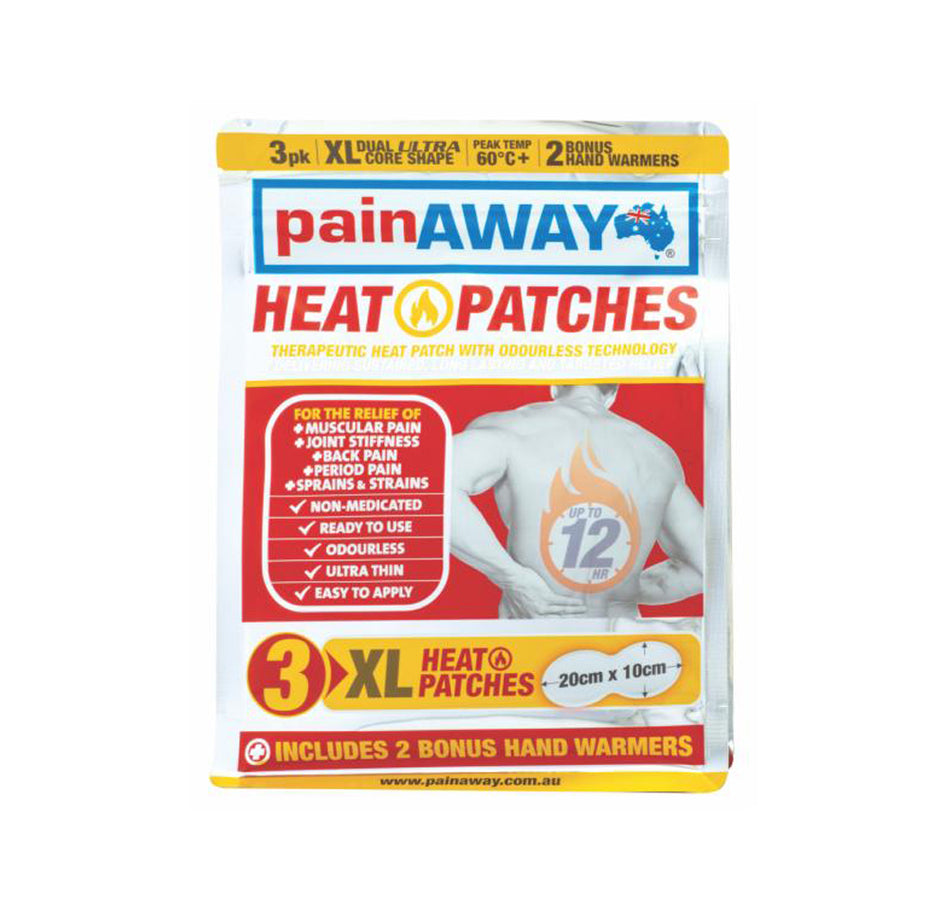 Pain Away Heat Patch XL 3 Pack