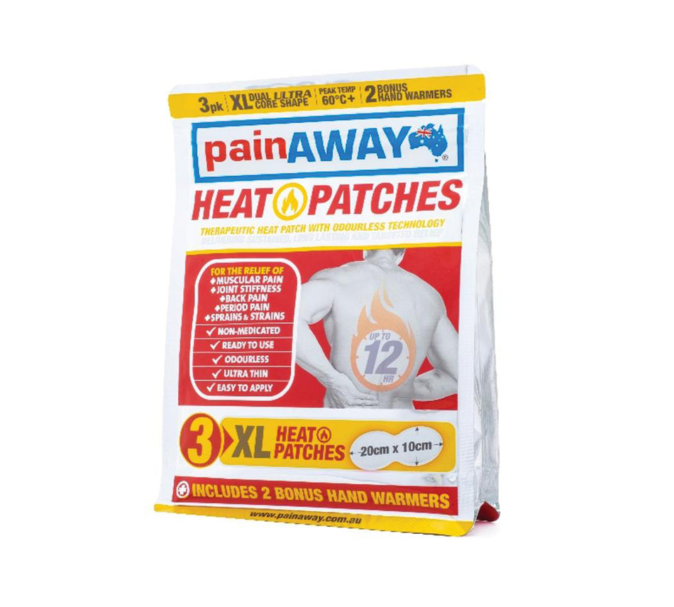 Pain Away Heat Patch XL 3 Pack