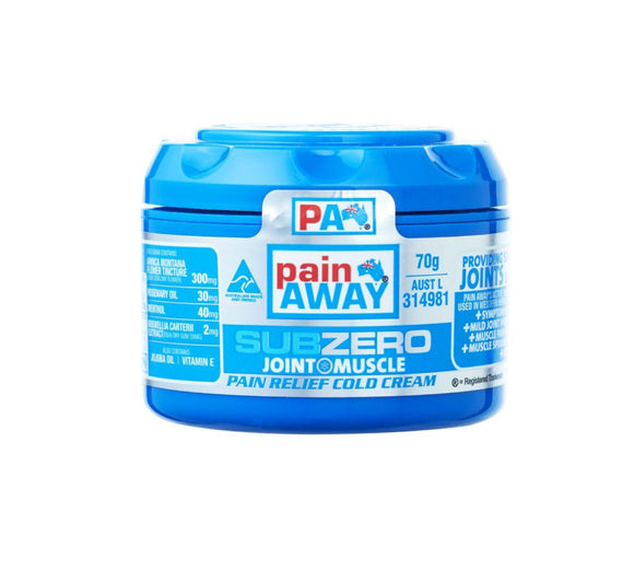 Pain Away Sub Zero Joint & Muscle Pain Relief Cold Cream 70g