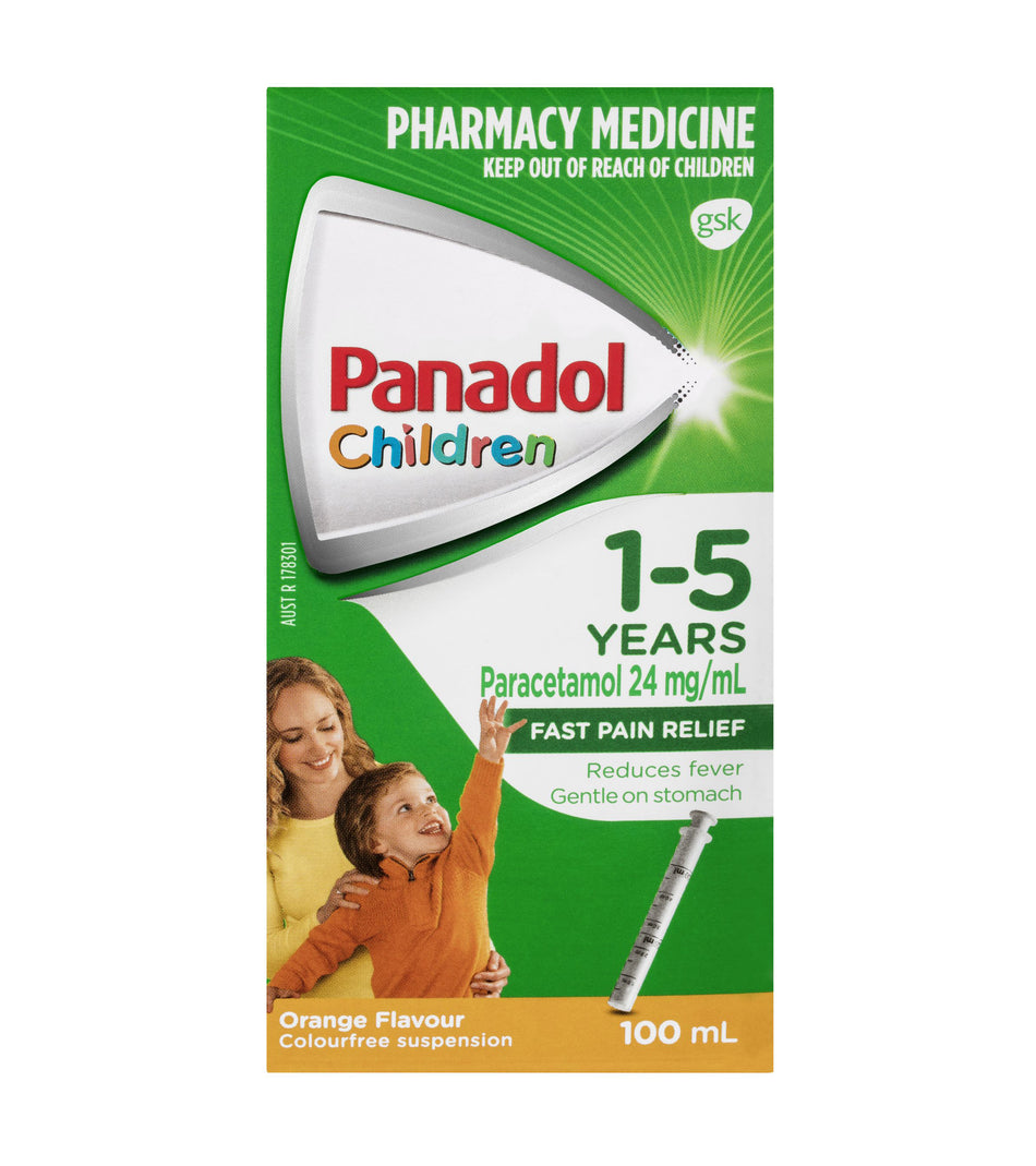Panadol Children Colour-Free Suspension 1-5 Years Orange Flavour 100ml