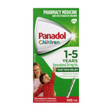 Panadol Children Colour-Free Suspension 1-5 Years Strawberry Flavour 100ml