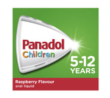 Panadol Children Elixir Oral Liquid 5-12 Years Raspberry Flavour 100ml