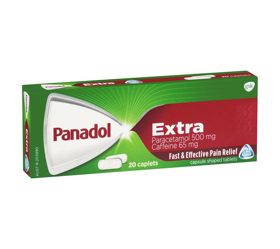 Panadol Extra With Optizorb Paracetamol Pain Relief 20 Caplets