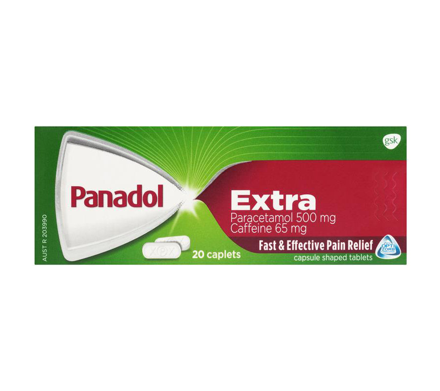 Panadol Extra With Optizorb Paracetamol Pain Relief 20 Caplets