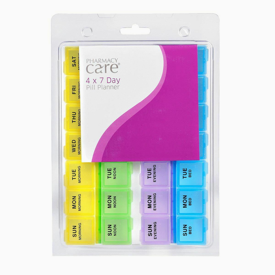 Pharmacy Care 4 x 7 Day Pill Planner