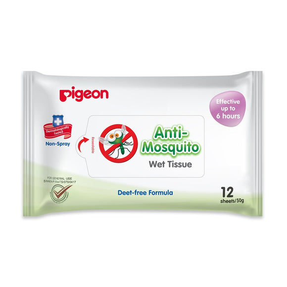 Pigeon Anti Mosquito Tissue Wipes 12 Pack