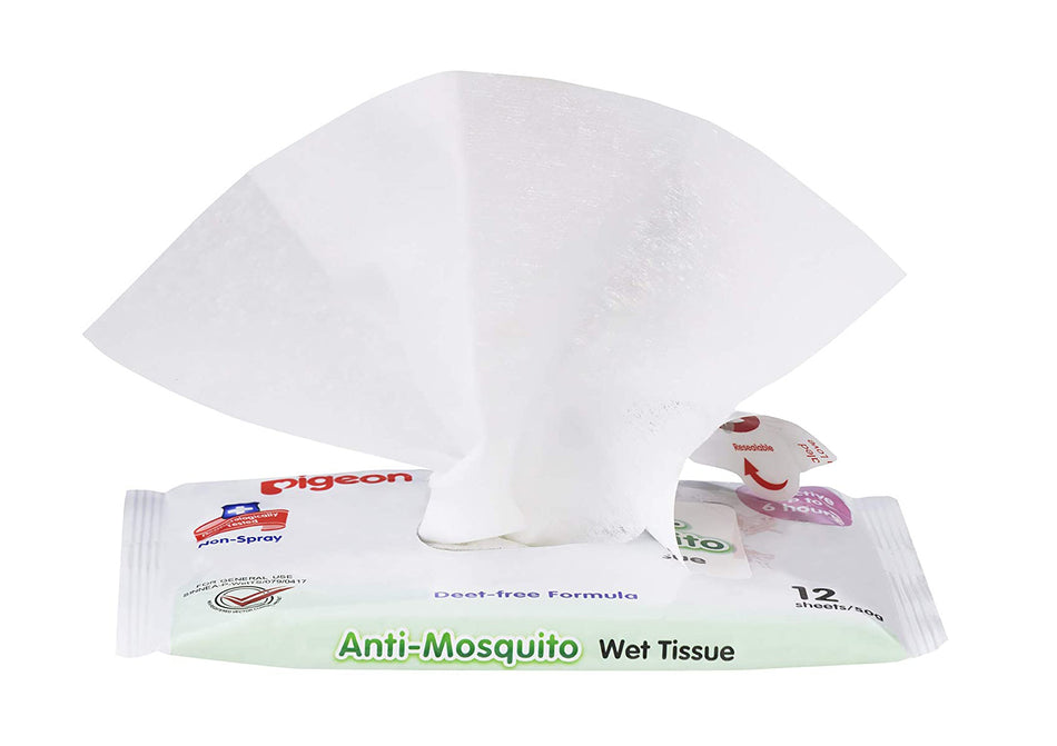 Pigeon Anti Mosquito Tissue Wipes 12 Pack