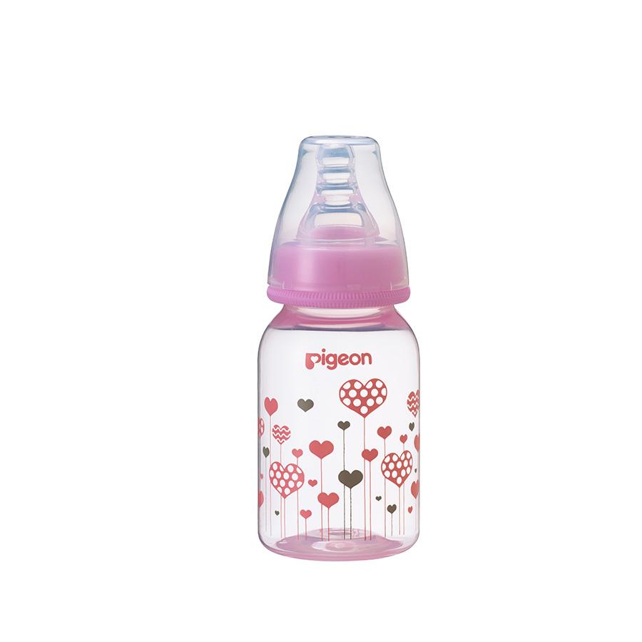 Pigeon Peristaltic Slim Neck Bottle Hearts Design 120ml