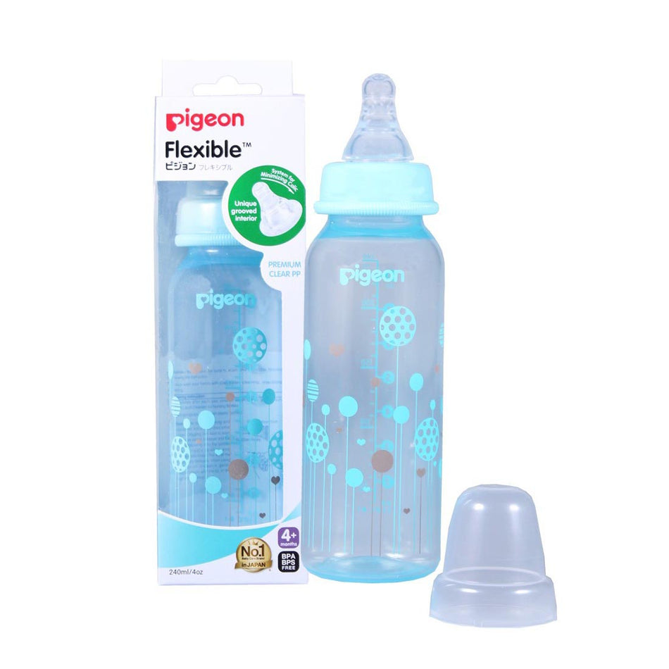 Pigeon Peristaltic Slim Neck Bottle Balloon Design 240ml