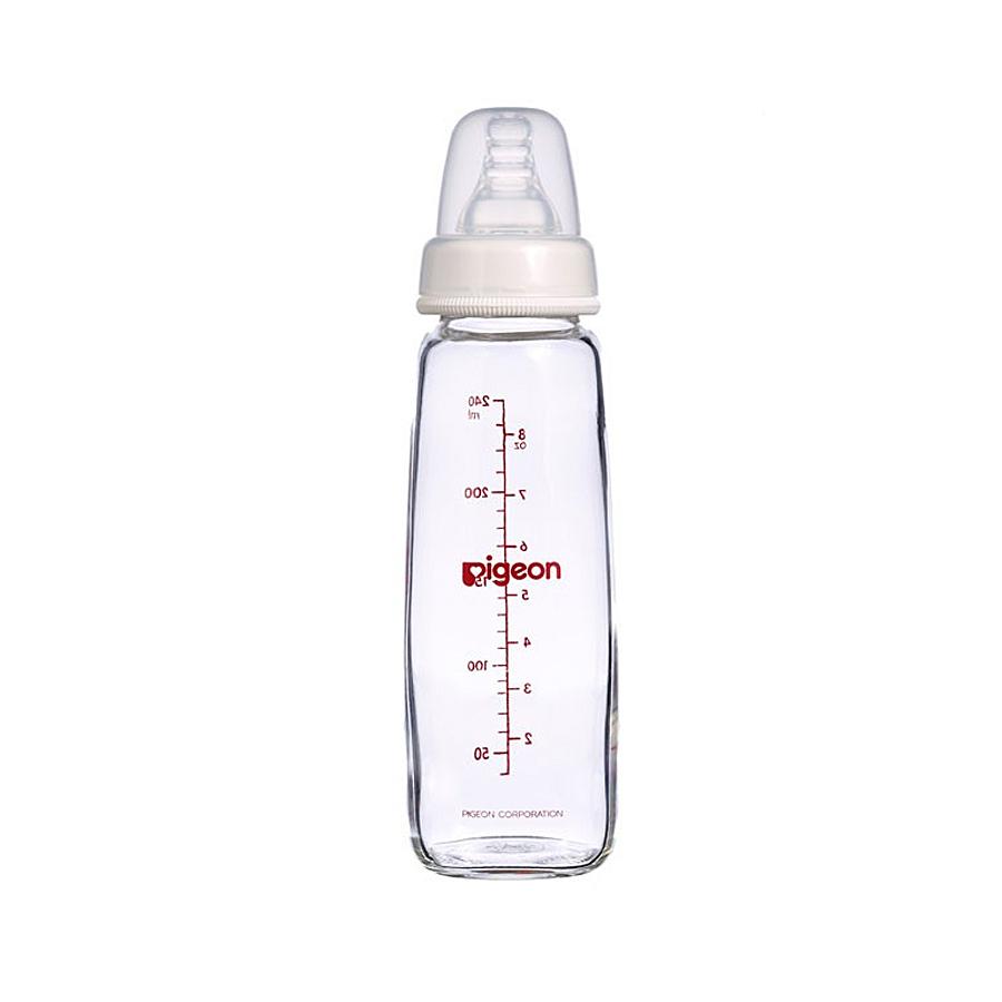Pigeon Peristaltic Slim Neck Glass Bottle 240ml