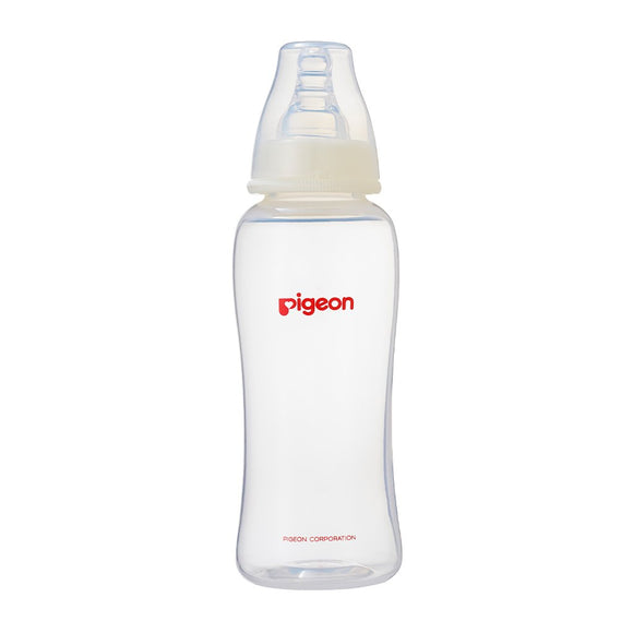 Pigeon Peristaltic Slim Neck Crystal Clear Bottle Design 250ml