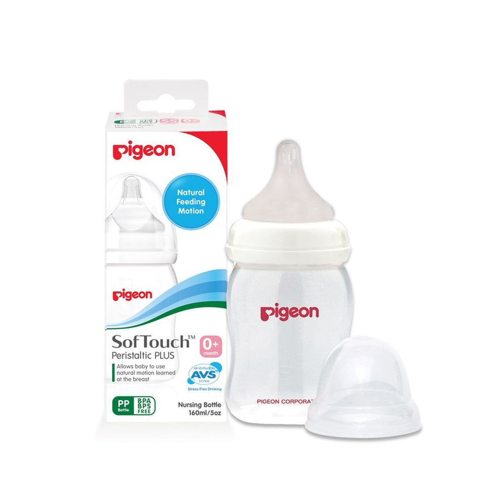 Pigeon Softouch Peristaltic Plus Wide Neck Bottle 160ml