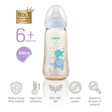 Pigeon Softouch Peristaltic Plus Wide Neck Bottle Elephant 330ml