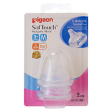 Pigeon Softouch Peristaltic Plus Wide Neck Teat M 2 Pack