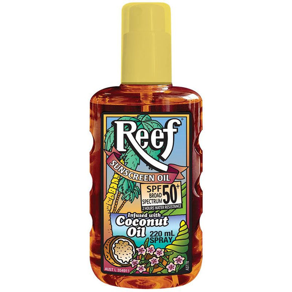 Reef Coconut Sunscreen Oil Spray SPF 50 220ml