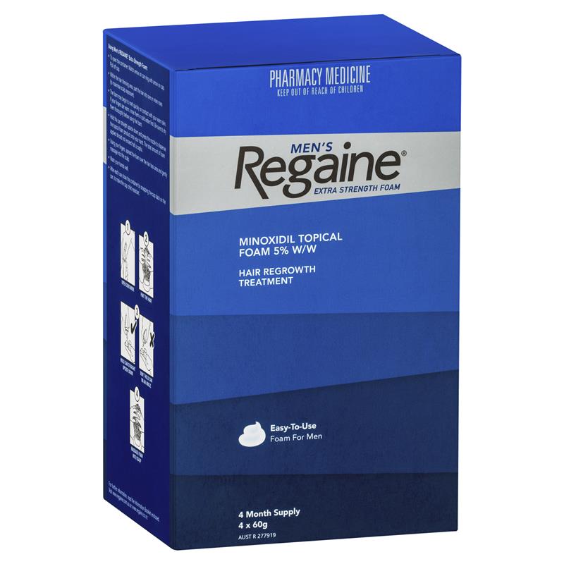 Regaine Men’s Hair Extra Strength Regrowth Treatment Foam For 4 Month 60g