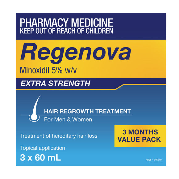 Regenova 5% Topical Solution 3 x 60mL Bottle