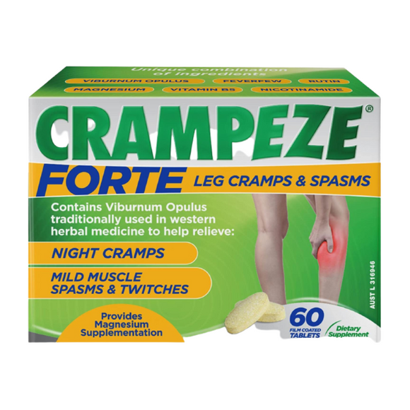 Crampeze Forte Relieve Cramps 60 Tablets