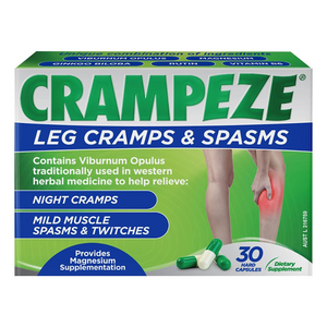 Crampeze Viburnum & Magnesium Supplementation Cramps & Spasms Relief - 30 Capsules