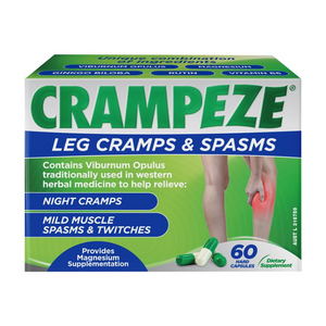 Crampeze 60 Capsules - Leg Cramps and Spasms - Magnesium Supplementation