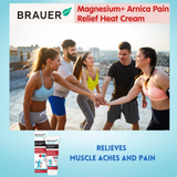 Brauer Magnesium+ Arnica Pain Relief Heat Cream 100 g