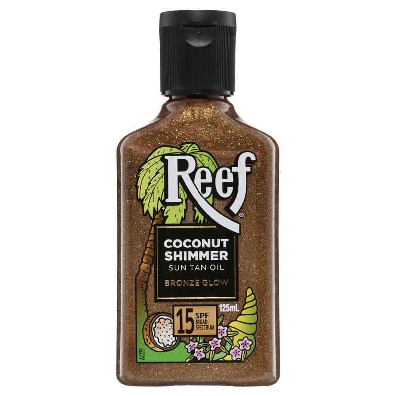 Reef Coconut Shimmer Sun Tan Oil SPF 15 125ml