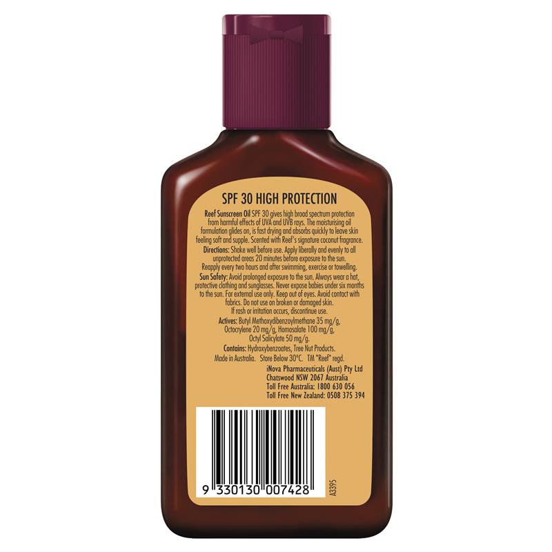 Reef Coconut Sunscreen Oil SPF 30 125ml