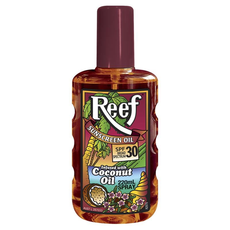 Reef Coconut Sunscreen Oil Spray SPF 30 220ml