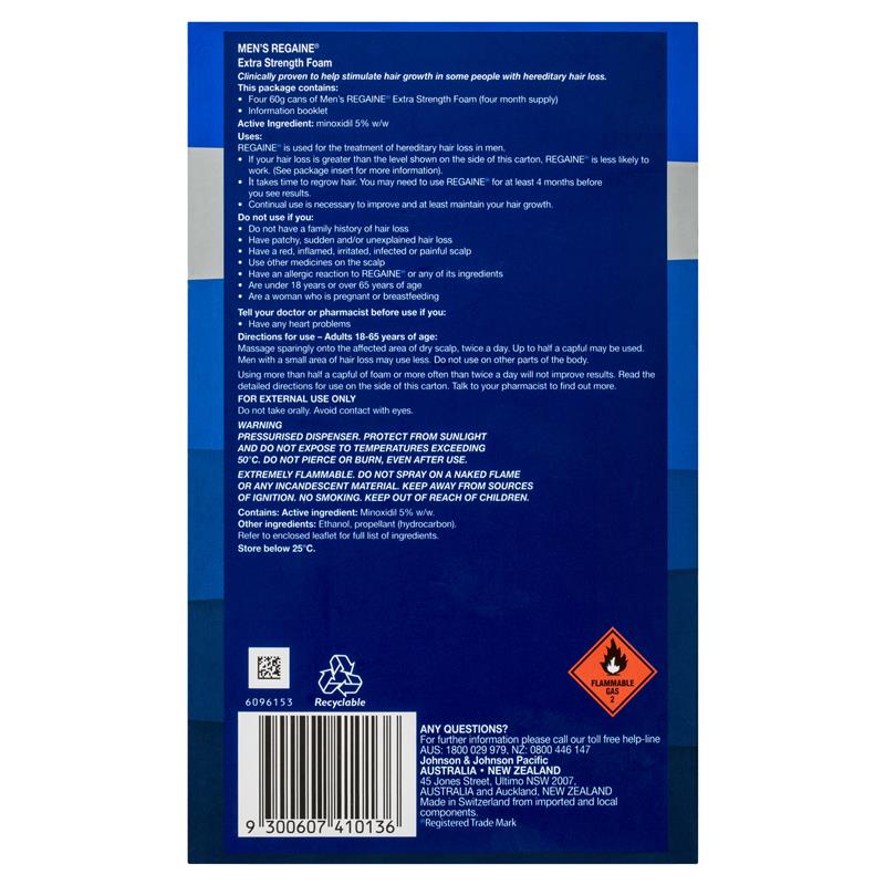 Regaine Men’s Hair Regrowth Treatment Foam For 1 Month 60g