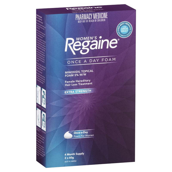 Regaine Women's Extra Strength Minoxidil Foam Hair Loss Treatment 2 x 60g