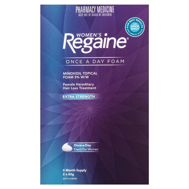 Regaine Women's Extra Strength Minoxidil Foam Hair Loss Treatment 2 x 60g