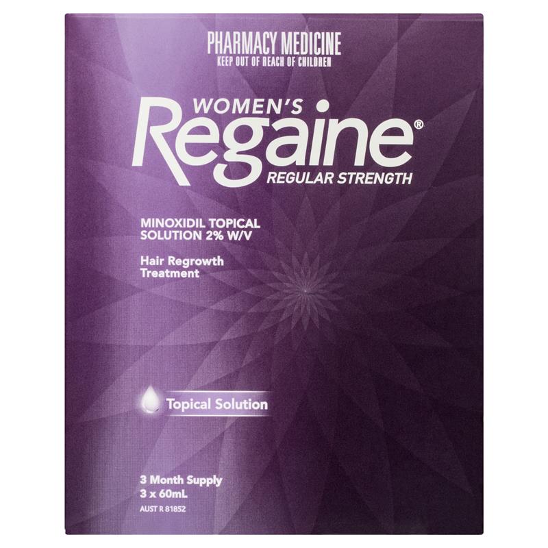 Regaine Women's Regular Strength Minoxidil Hair Regrowth Treatment 3 x 60ml