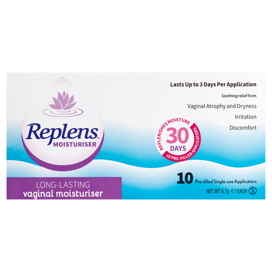 Replens Long Lasting Vaginal Moisturiser 10 Pack