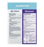 Rhinocort Nasal Spray + Zyrtec Rapid Relief Mini Tablets Allergy Kit