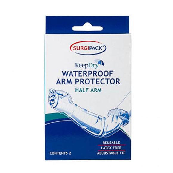 SurgiPack 6171 Keep Dry Waterproof Half Arm Protector 2 Pack