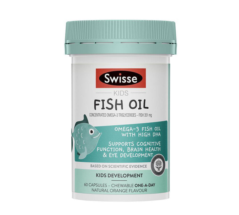 Swisse Kids Fish Oil 60 Chewable Capsules