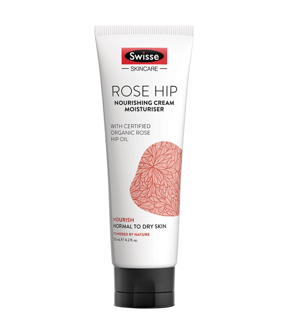Swisse Skin Care Rose Hip Nourishing Cream Moisturiser 125ml