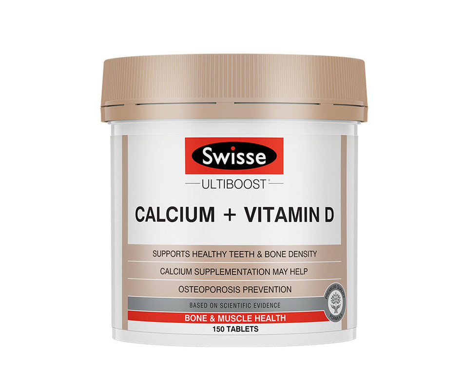 Swisse Ultiboost Calcium + Vitamin D 150 Tablets