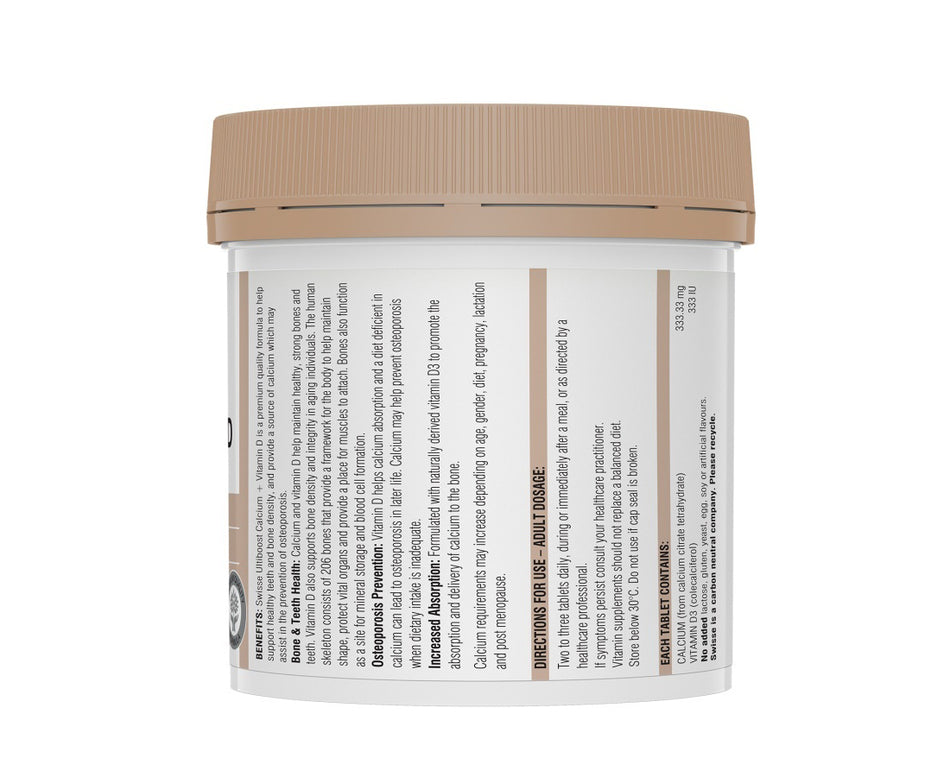 Swisse Ultiboost Calcium + Vitamin D 150 Tablets