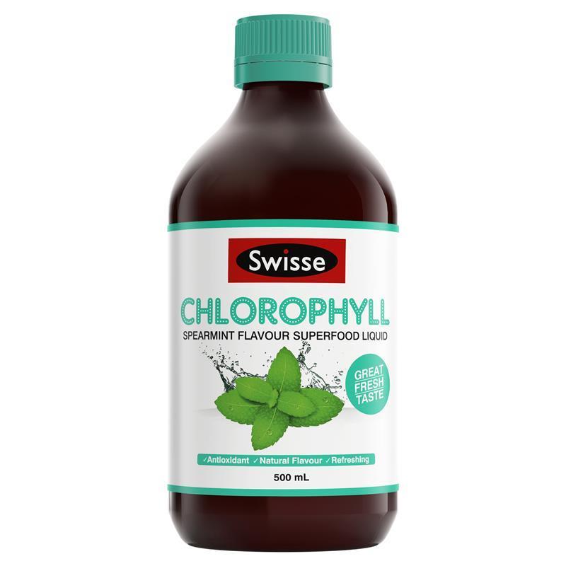 Swisse Ultiboost Chlorophyll Spearmint Flavour Superfood Liquid 500ml