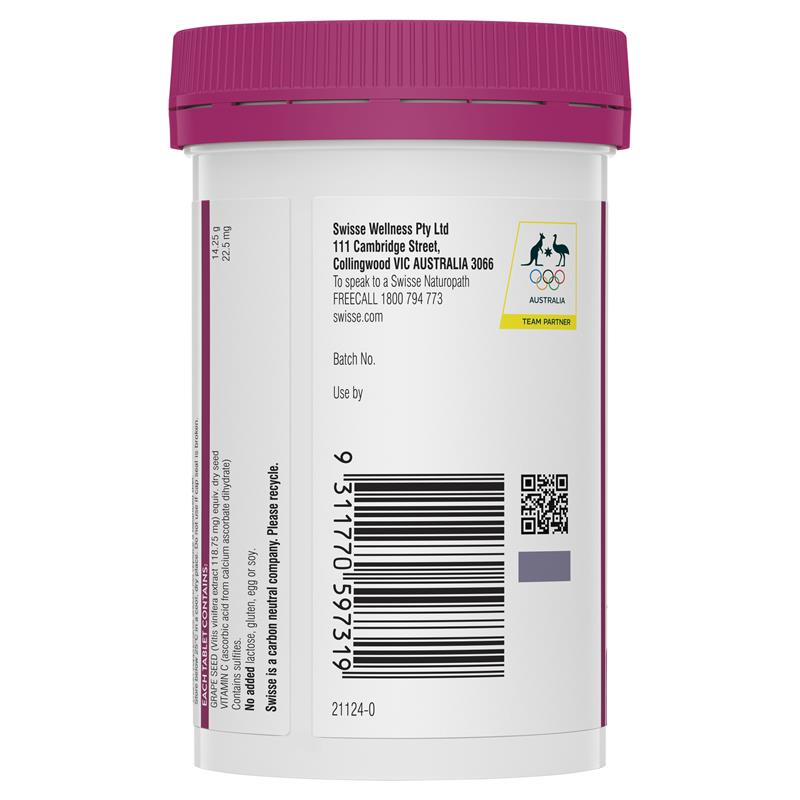 Swisse Beauty Grape Seed 180 Tablets